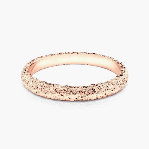 Obrączka partnerska Sign of Love®: różowe złoto, płaska, 2,6mm